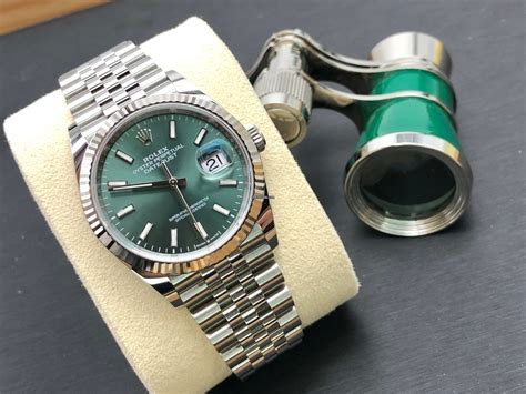 rolex datejust jubilee green|Rolex Datejust 36mm price.